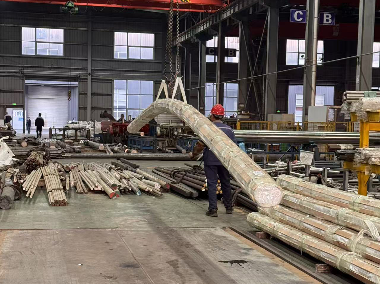 Barras de acero inoxidable de 11 metros de largo listas para entrega